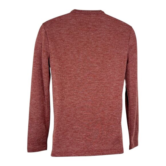 Banana Republic Sweater Men Small Red Long Sleeve Pullover Henley Casual - Picture 2 of 12